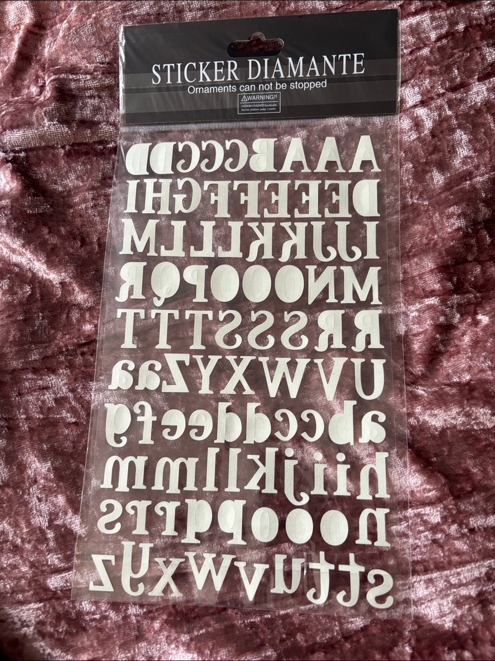 Set of Alphabet Scrapbook Stickers - Picture 11 of 13